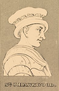 Sr. J, Hawkwood, c1323-1394, 1830. av Unbekannt