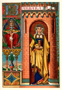St Barbara, 1886 av Unbekannt