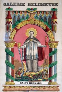 St Bernard av Clairvaux, 1800-talet av Unbekannt
