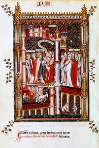 St Denis skickar ut missionärer, 1317 av Unbekannt