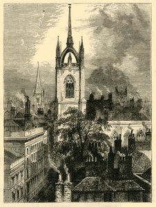 St. Dunstans-i-öster, c1872. av Unbekannt