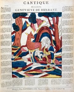 St Genevieve av Brabant i skogen, 1800-talet av Unbekannt
