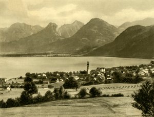 St Gilgen, Wolfgangsjön, Österrike, c1935. av Unbekannt
