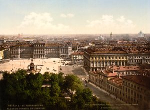 St Isaacs Square, St Petersburg, Ryssland, c1890-c1905 av Unbekannt