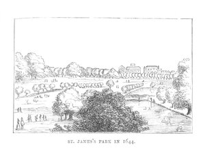 St. James Park 1644, c1870 av Unbekannt