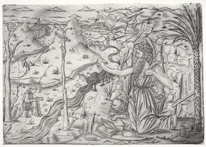 St. Hieronymus i botgörelse, ca. 1480-1500. av Unbekannt