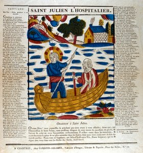St Julian, skyddshelgon för resenärer, 1800-talet av Unbekannt