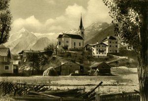 St Margarets Church, Kaprun, Österrike, c1935. av Unbekannt