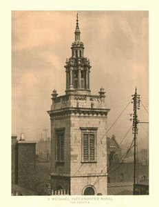 St Michael, Paternoster Royal, The Steeple, mitten av slutet av 1800-talet. av Unbekannt