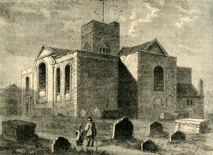 St. Nicholas Church, Deptford, c1878. av Unbekannt