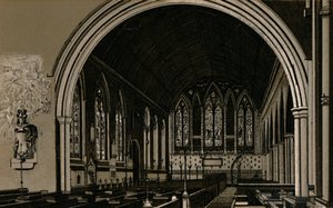 St. Nicholas kyrka, interiör, c1880. av Unbekannt