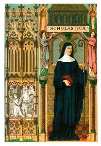 St Scholastica, 1886 av Unbekannt