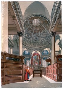 St Stephens, Walbrook, c1850 av Unbekannt