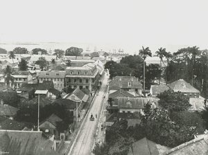 St Vincent Street, Port of Spain, Trinidad, 1895. av Unbekannt