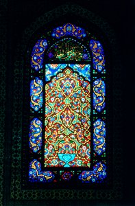 Fönster i målat glas, Suleymaniye-moskén, 1557 av Unbekannt