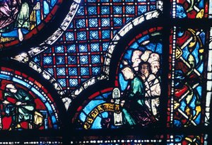 Målat glas, Chartres Cathedral, Frankrike, 1194-1260 av Unbekannt