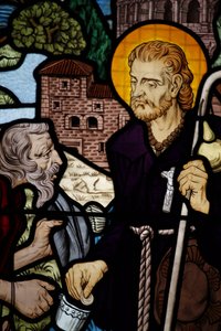 Målat glas i Saint-Honore d
