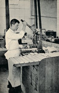 Stämpling av tvålblock, c1917 av Unbekannt
