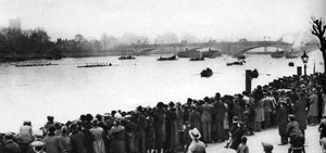 Start av Oxford och Cambridge Boat Race, London, 1926-1927 av Unbekannt
