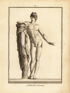Staty av Apollo Invictus av Unbekannt