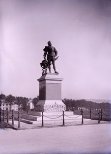Staty av Francis Drake i Plymouth i Devon, sent 1800-tidigt 1900-tal. av Unbekannt
