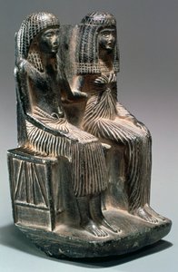 Staty av en forntida egyptisk tjänsteman och hans fru, 1200-1100-talet f.Kr av Unbekannt