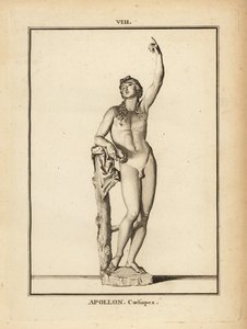 Staty av den romerska guden Apollo Coelispex, tittar på himlen av Unbekannt