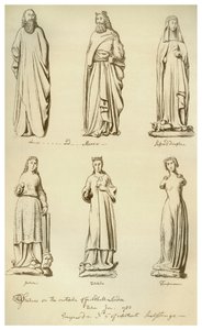 Statyer tidigare på utsidan av Guildhall, City of London, 1783 1886 av Unbekannt