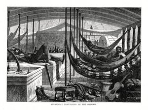 Ångbåt som reser på Orinoco, Sydamerika, 1877 av Unbekannt