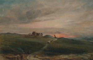 Stonehenge vid solnedgången, 1836. av Unbekannt