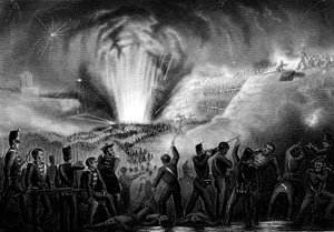 Stormningen av Badajoz, Spanien, halvönskriget, 6 april 1812 av Unbekannt