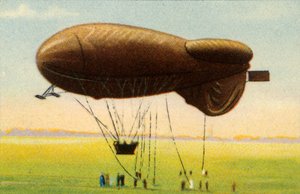Strömlinjeformad spärrballong med korg, 1918, 1932. av Unbekannt