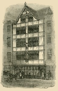 Street Front of Crosby Hall, c1872. av Unbekannt