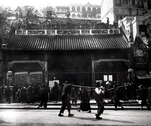 Gatubild, Hong Kong, 1900 av Unbekannt