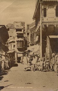 Street Scene, Lahore, . av Unbekannt