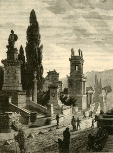 Gravgatan i Aten, restaurerad, 1890. av Unbekannt