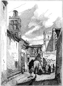 Gatuvy i Tlemcen, Algeriet, c1890 av Unbekannt