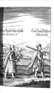 Streltsy från Georg Adam Schleissing De vid tsaren i Reussland Ivan och Peter Alexewiz, 1693 av Unbekannt