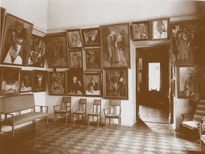 Studie känd som Picassorummet i Shchukins hus av Unbekannt