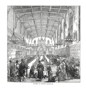 Nattvarden på Christs Hospital, 1878 av Unbekannt
