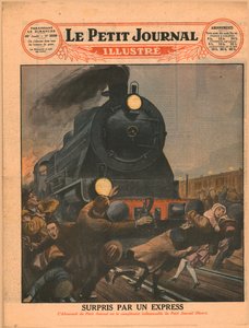 Överraskad av en express, 1929. av Unbekannt