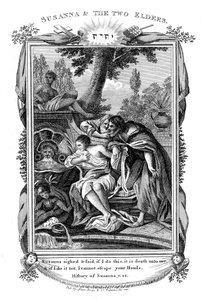 Susanna och de två äldre, c1804 av Unbekannt