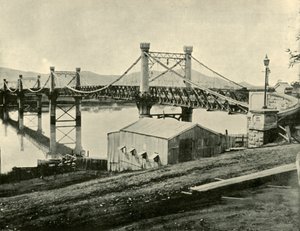 Hängbro, över Fitzroy, 1901. av Unbekannt
