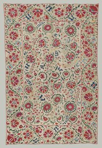 Suzani: gardin eller sängöverdrag, ca 1800. av Unbekannt