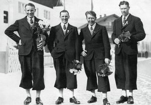 Svenska längdskidlag, vinter-OS, Garmisch-Partenkirchen, Tyskland, 1936 av Unbekannt