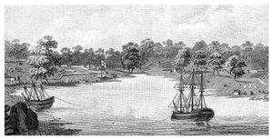 Sydney Cove, New South Wales, Australien, 1788, 1886 av Unbekannt