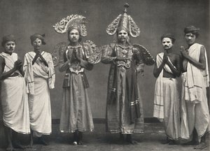 Scen från Shakuntalavilasa, Shakuntalas pjäs, 1926 av Unbekannt