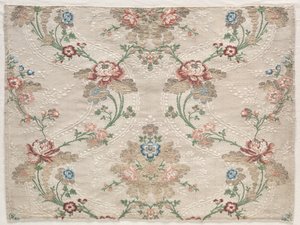 Taftfragment, ca. 1730. av Unbekannt