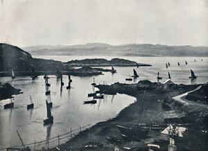 Tarbert - Fiskebåtar på väg ut, 1895 av Unbekannt