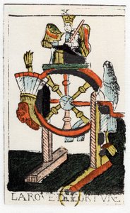Tarotkort från The Wheel of Fortune, Noblet Tarot, 1600-talet. av Unbekannt